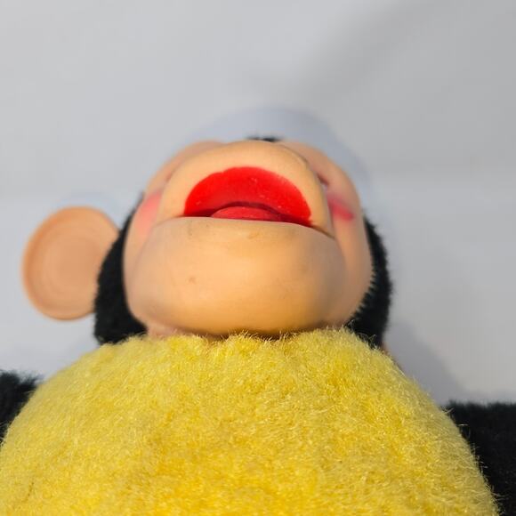 Vintage Zippy Monkey Mr Bim Zip Plush Banana Toy Rubber Face Doll 16" - Picture 10 of 16
